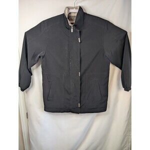 Braetan Black Jacket Coat Lined Full Zip,  Pockets Size Small No Hood